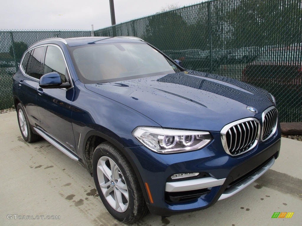 Phytonic Blue Metallic 2018 BMW X3 xDrive30i Exterior Photo #123669473