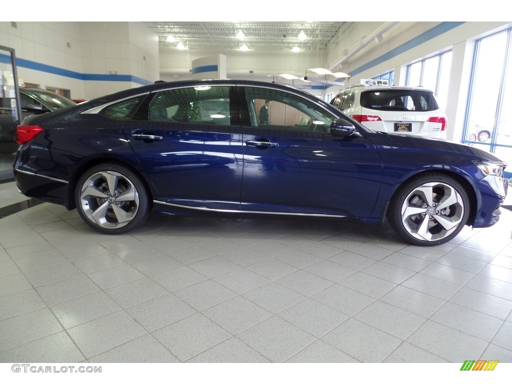 2018 Accord Touring Sedan - Obsidian Blue Pearl / Gray photo #4
