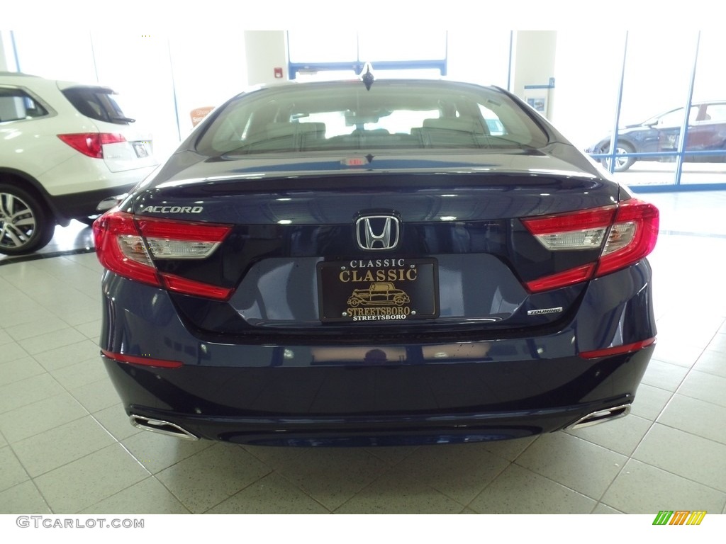 2018 Accord Touring Sedan - Obsidian Blue Pearl / Gray photo #6