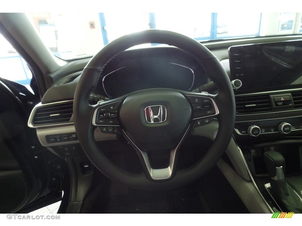 2018 Honda Accord Touring Sedan Gray Steering Wheel Photo #123669770