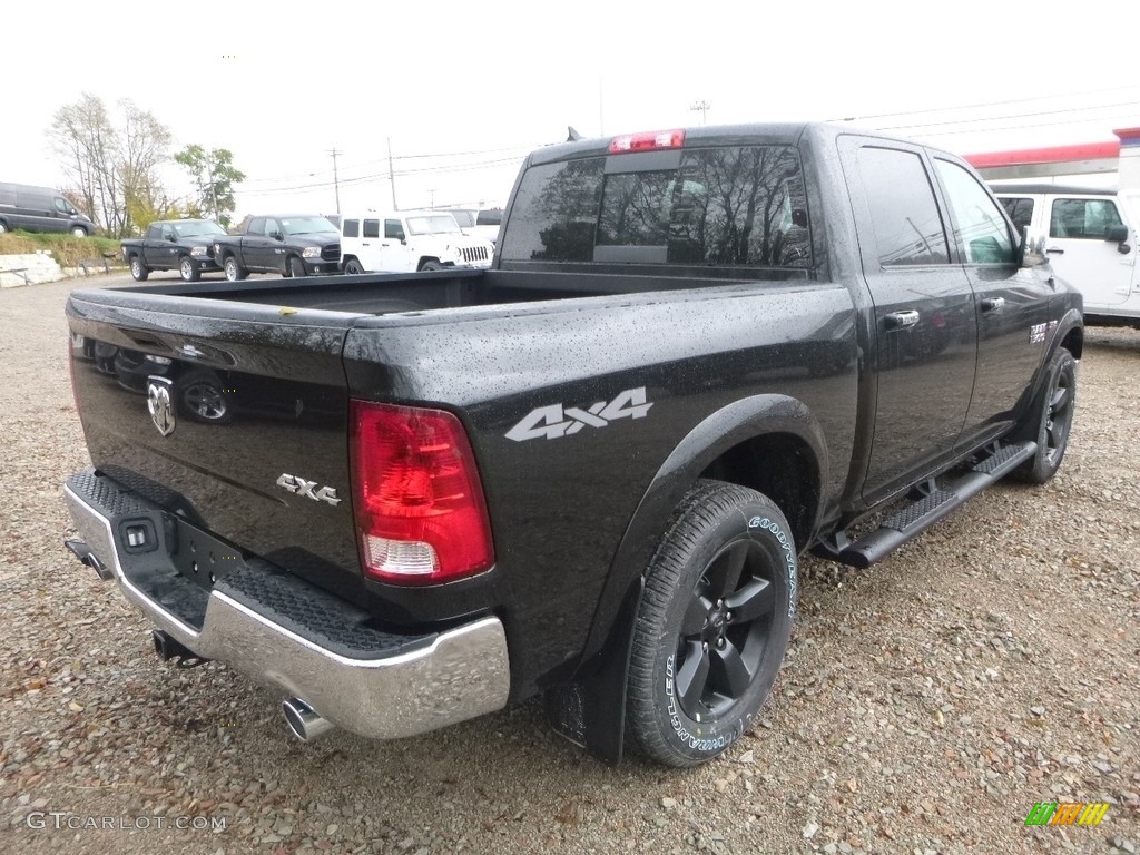 2018 1500 Big Horn Crew Cab 4x4 - Brilliant Black Crystal Pearl / Black/Diesel Gray photo #5