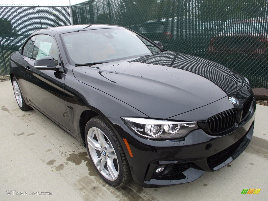 Black Sapphire Metallic 2018 BMW 4 Series 440i xDrive Convertible Exterior Photo #123671189
