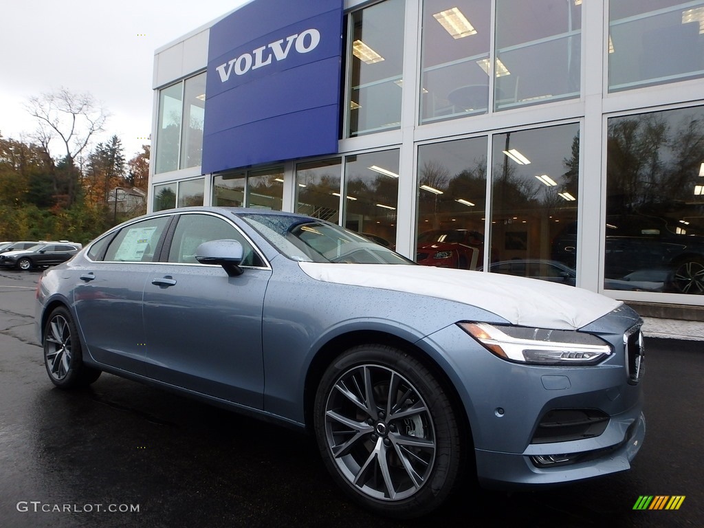 Mussel Blue Metallic 2018 Volvo S90 T5 AWD Momentum Exterior Photo #123674135