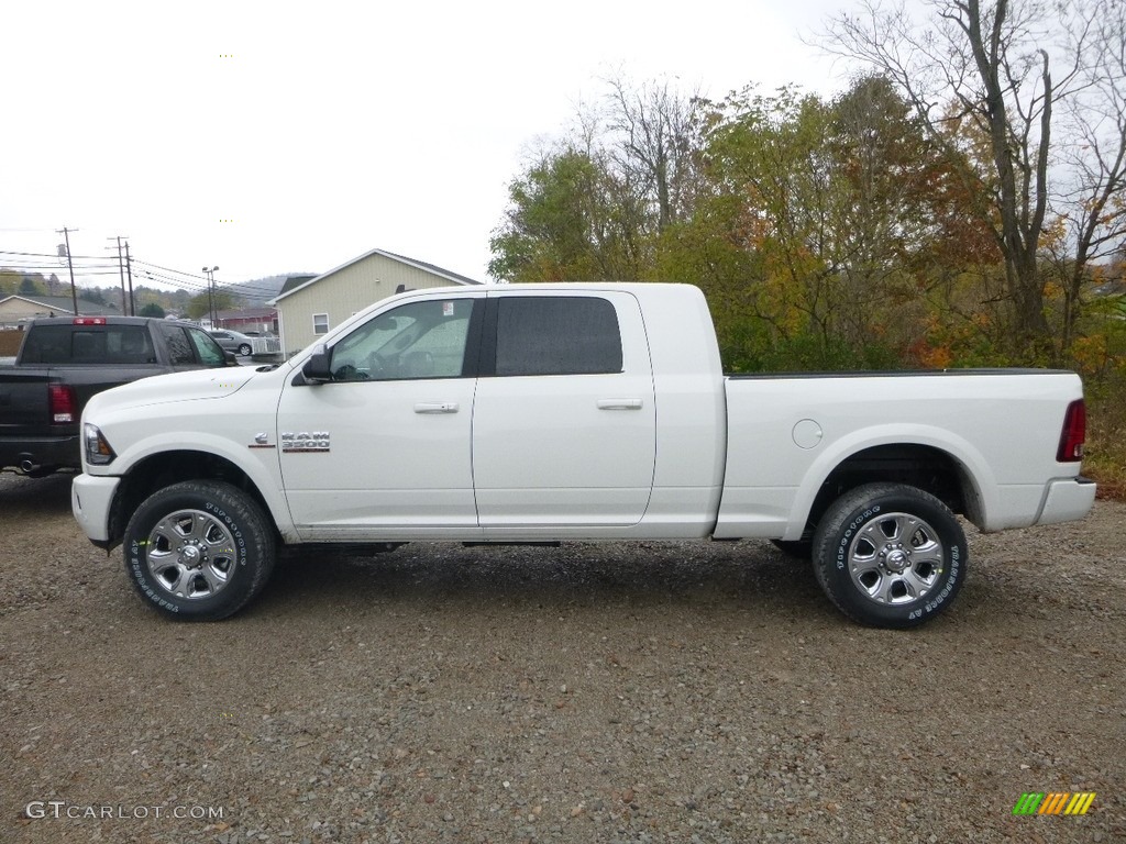 Pearl White 2018 Ram 3500 Laramie Mega Cab 4x4 Exterior Photo #123674165