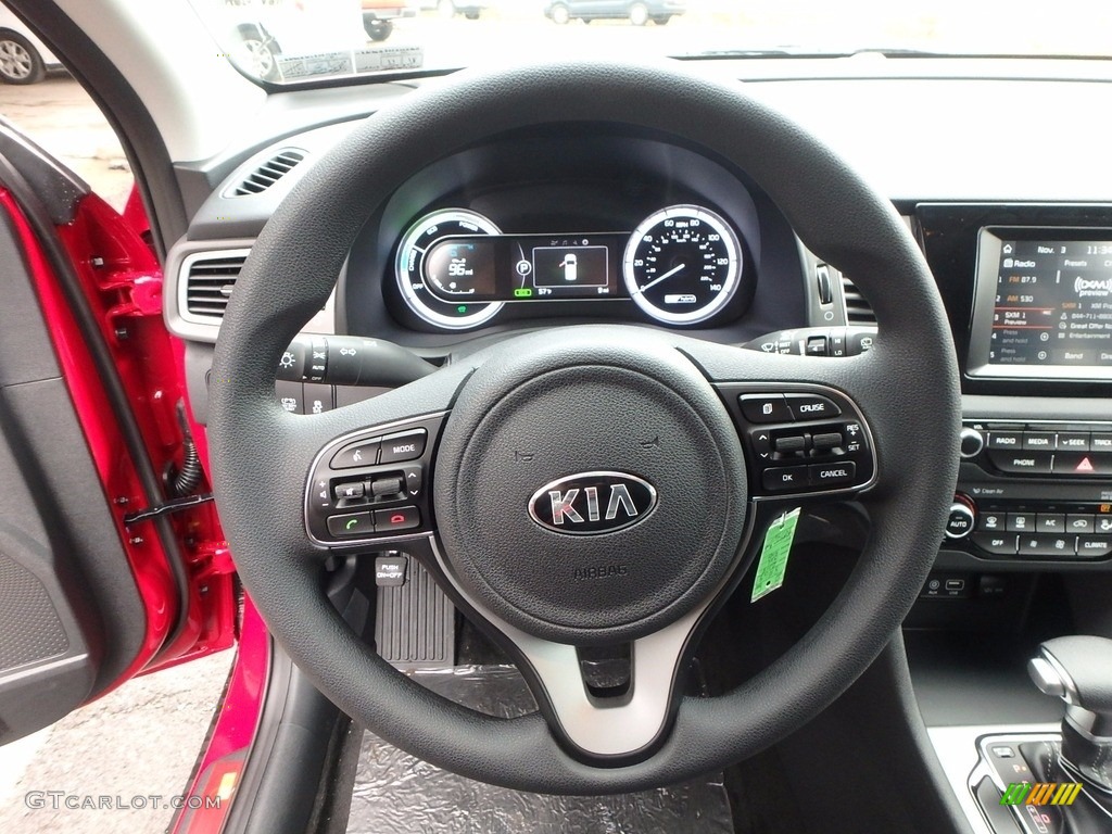 2018 Kia Niro FE Hybrid Charcoal Steering Wheel Photo #123674417