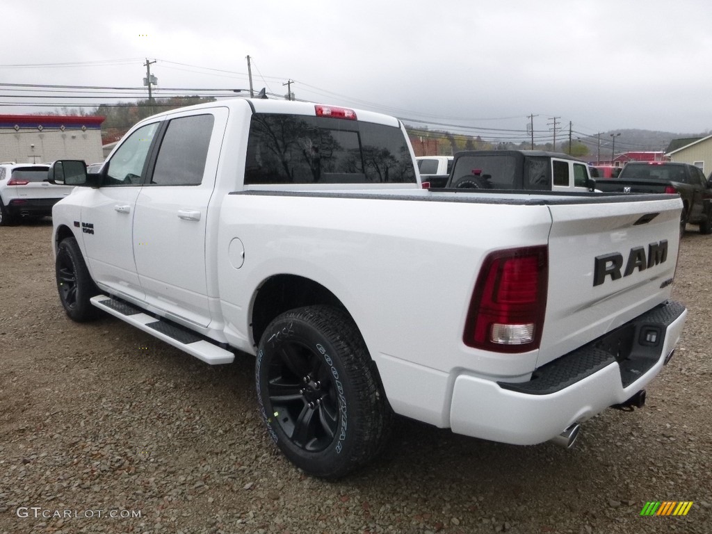 2018 1500 Night Crew Cab 4x4 - Bright White / Black photo #3