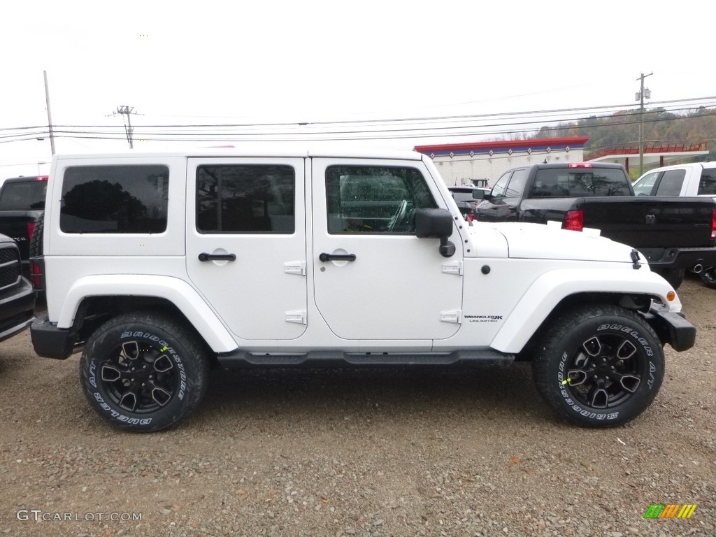 Bright White 2018 Jeep Wrangler Unlimited Altitude 4x4 Exterior Photo #123675260