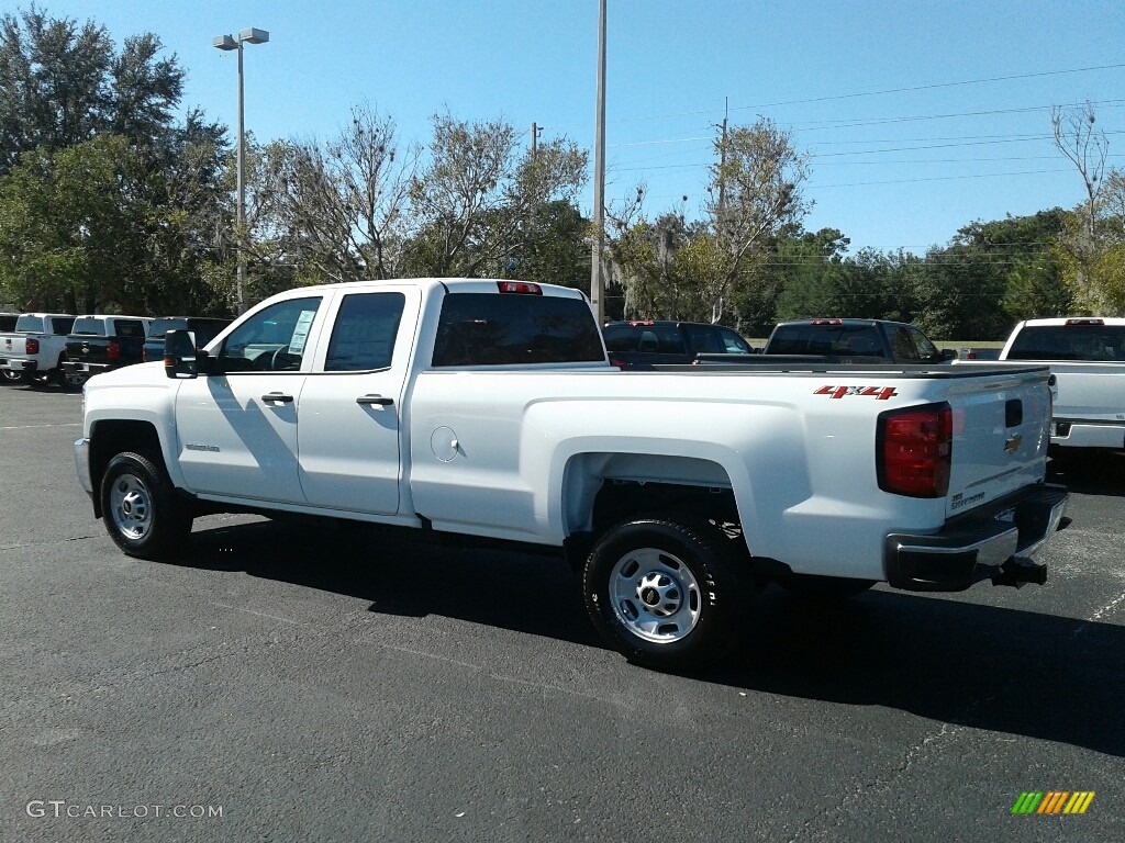 2018 Silverado 2500HD Work Truck Double Cab 4x4 - Summit White / Dark Ash/Jet Black photo #3