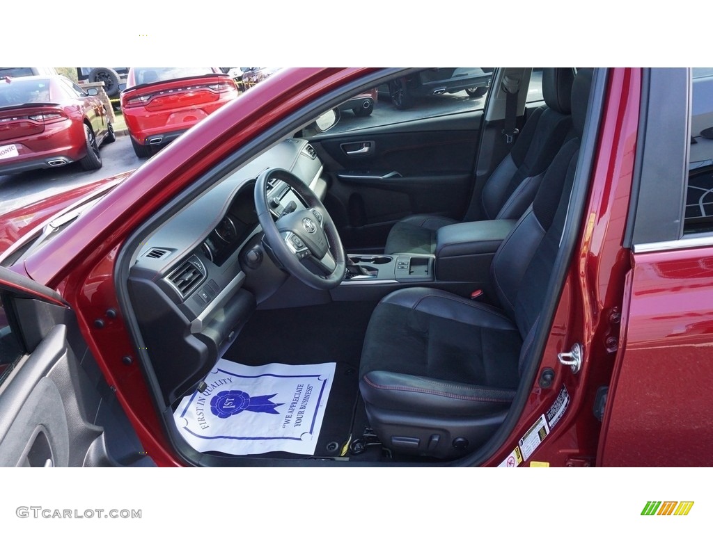 2015 Camry XSE - Ruby Flare Pearl / Black photo #9