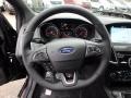 Charcoal Black Recaro Leather 2018 Ford Focus ST Hatch Steering Wheel