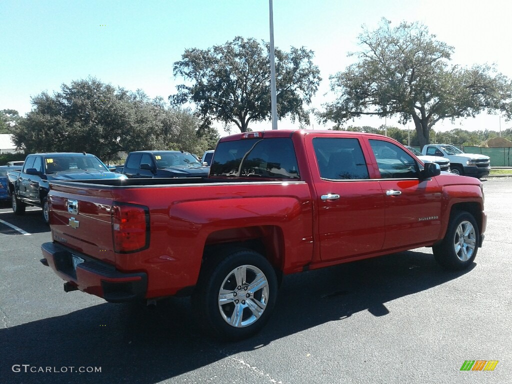 2018 Silverado 1500 Custom Crew Cab - Red Hot / Dark Ash/Jet Black photo #5