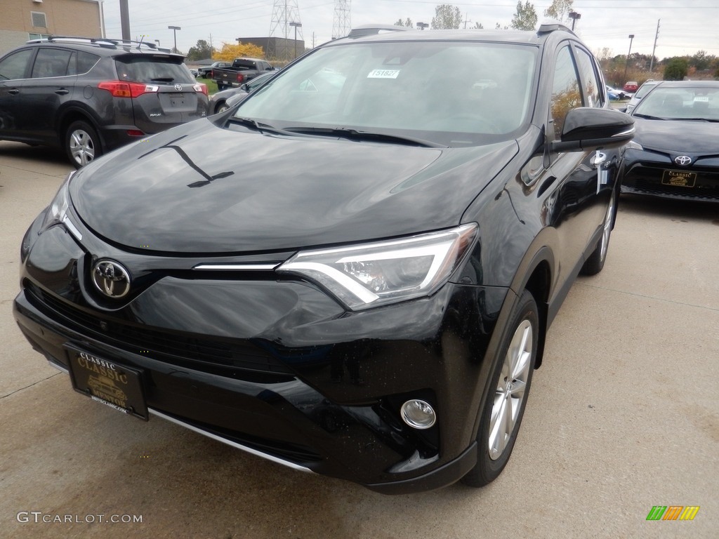 2018 RAV4 Limited AWD - Black / Black photo #1