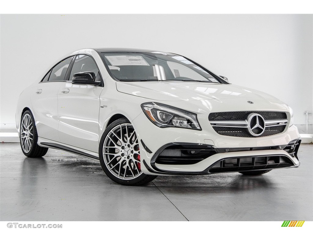 Cirrus White 2018 Mercedes-Benz CLA AMG 45 Coupe Exterior Photo #123682488