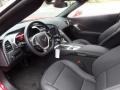 2017 Chevrolet Corvette Jet Black Interior Front Seat Photo