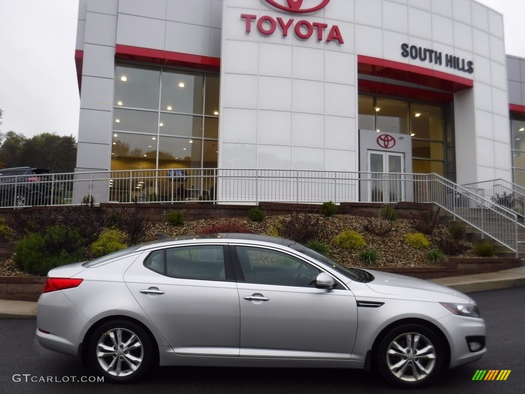 2013 Optima EX - Bright Silver Metallic / Gray photo #2