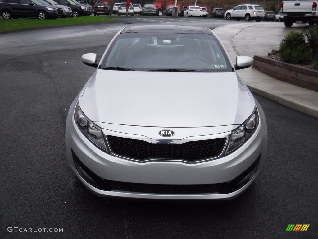 2013 Optima EX - Bright Silver Metallic / Gray photo #5