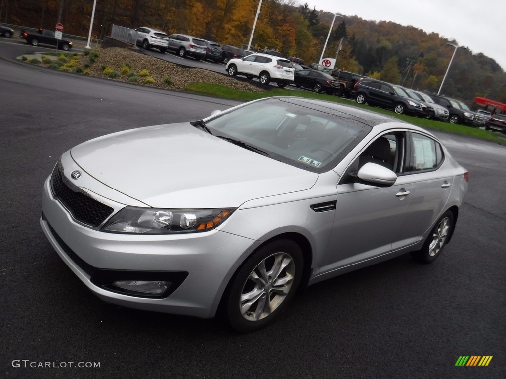 2013 Optima EX - Bright Silver Metallic / Gray photo #6