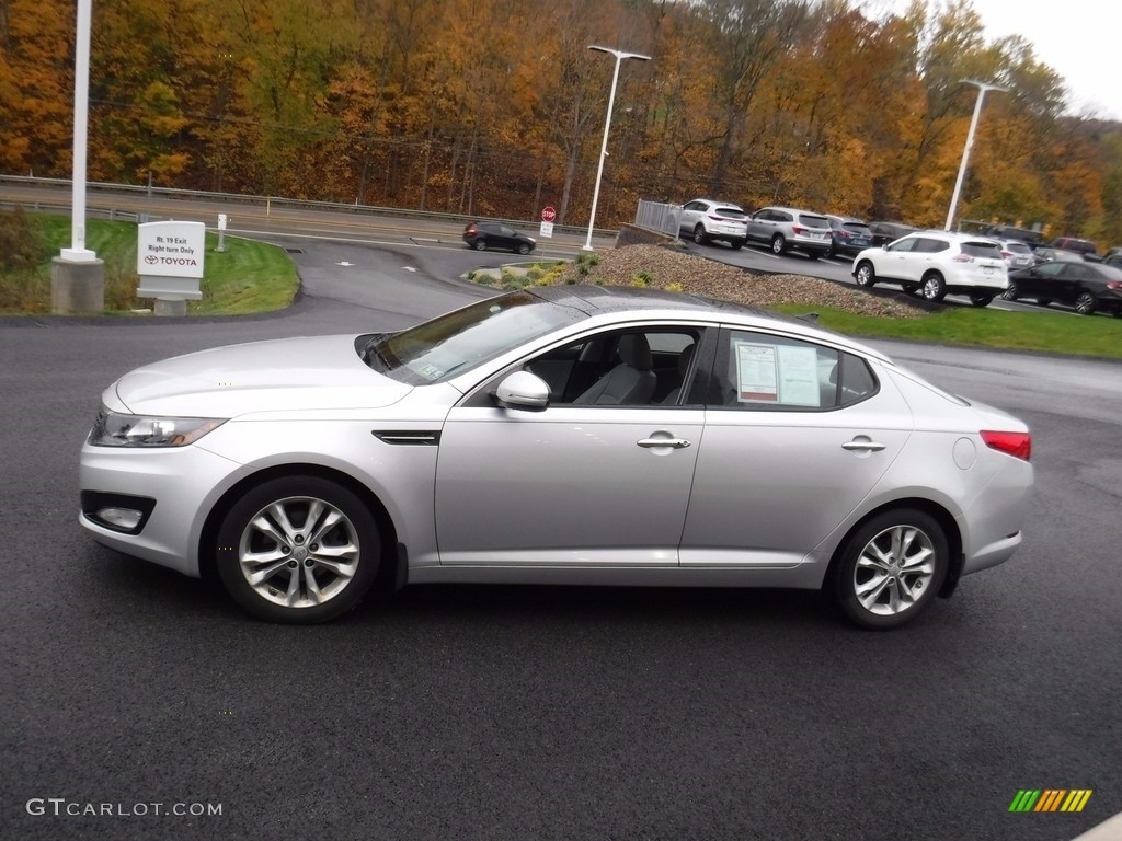 2013 Optima EX - Bright Silver Metallic / Gray photo #7