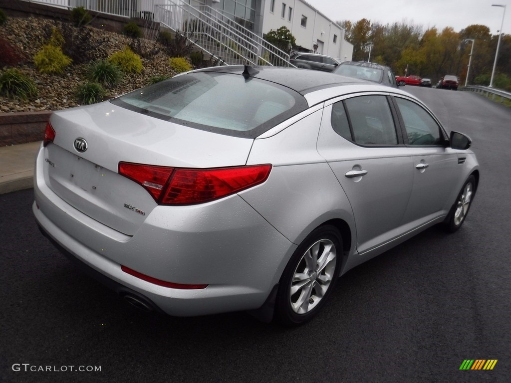 2013 Optima EX - Bright Silver Metallic / Gray photo #10