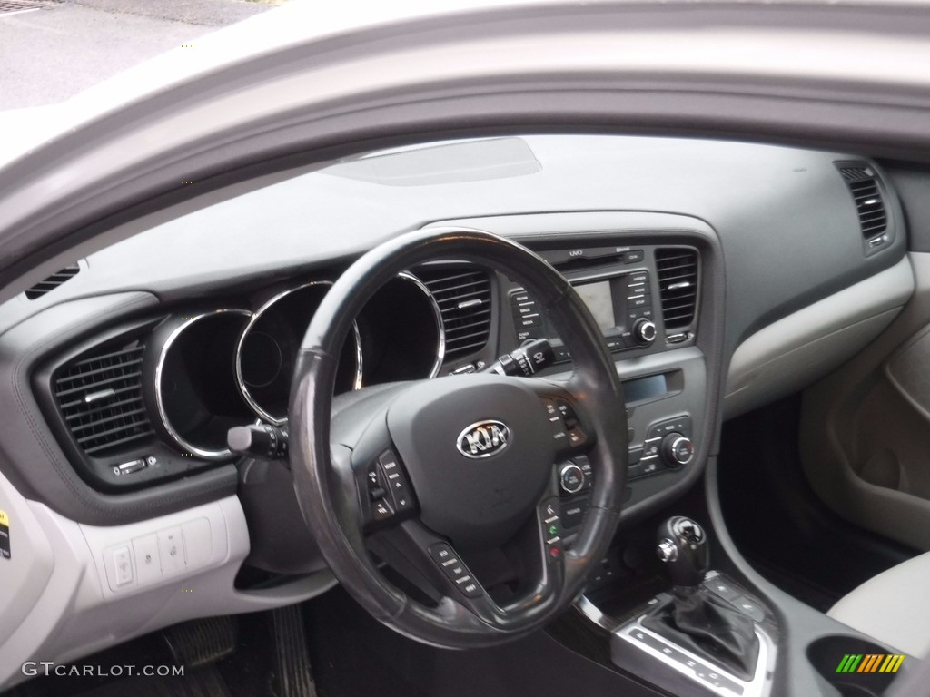 2013 Optima EX - Bright Silver Metallic / Gray photo #12