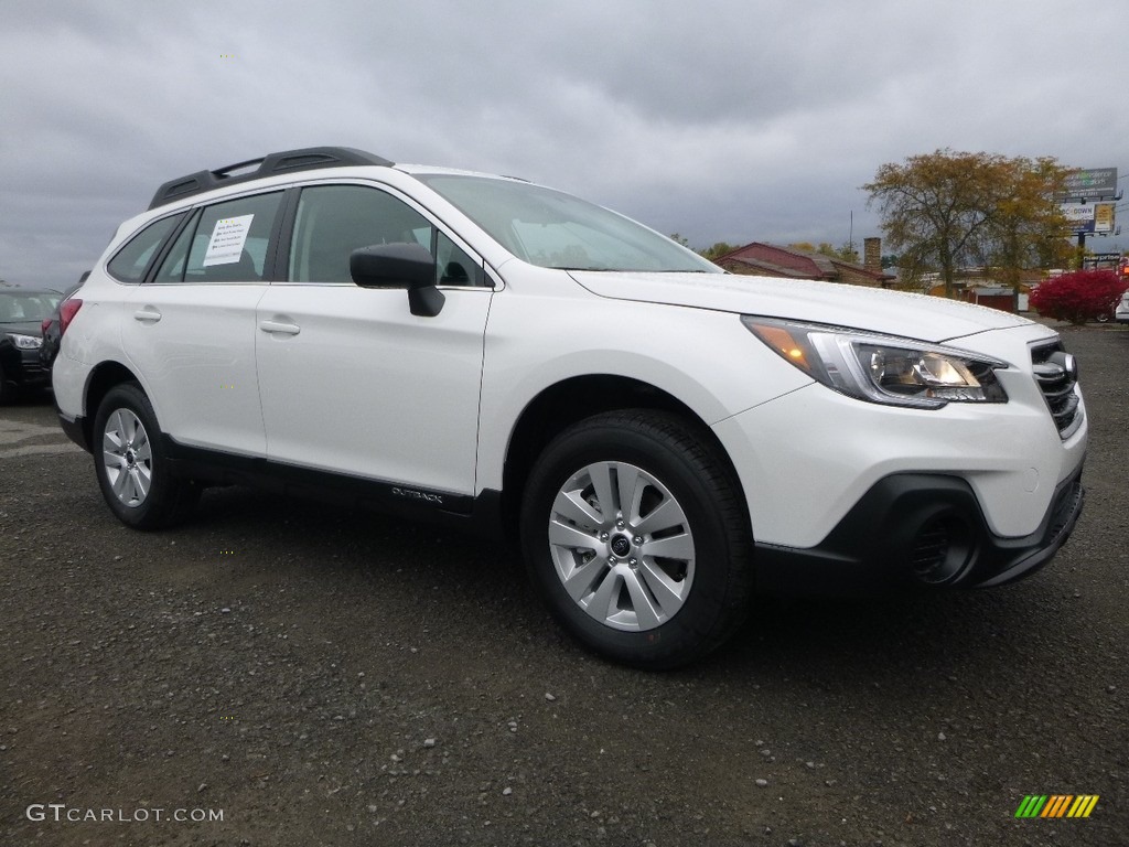 2018 Outback 2.5i - Crystal White Pearl / Black photo #1