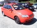 2005 Victory Red Chevrolet Aveo LS Sedan  photo #10