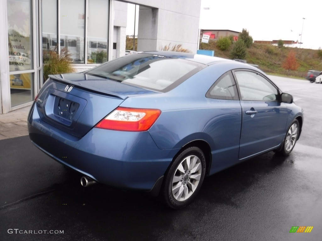 2010 Civic EX Coupe - Atomic Blue Metallic / Gray photo #10