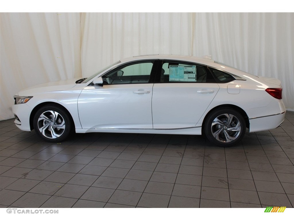 Platinum White Pearl 2018 Honda Accord EX-L Sedan Exterior Photo #123692600