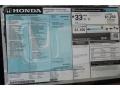 2018 Honda Accord EX-L Sedan Window Sticker