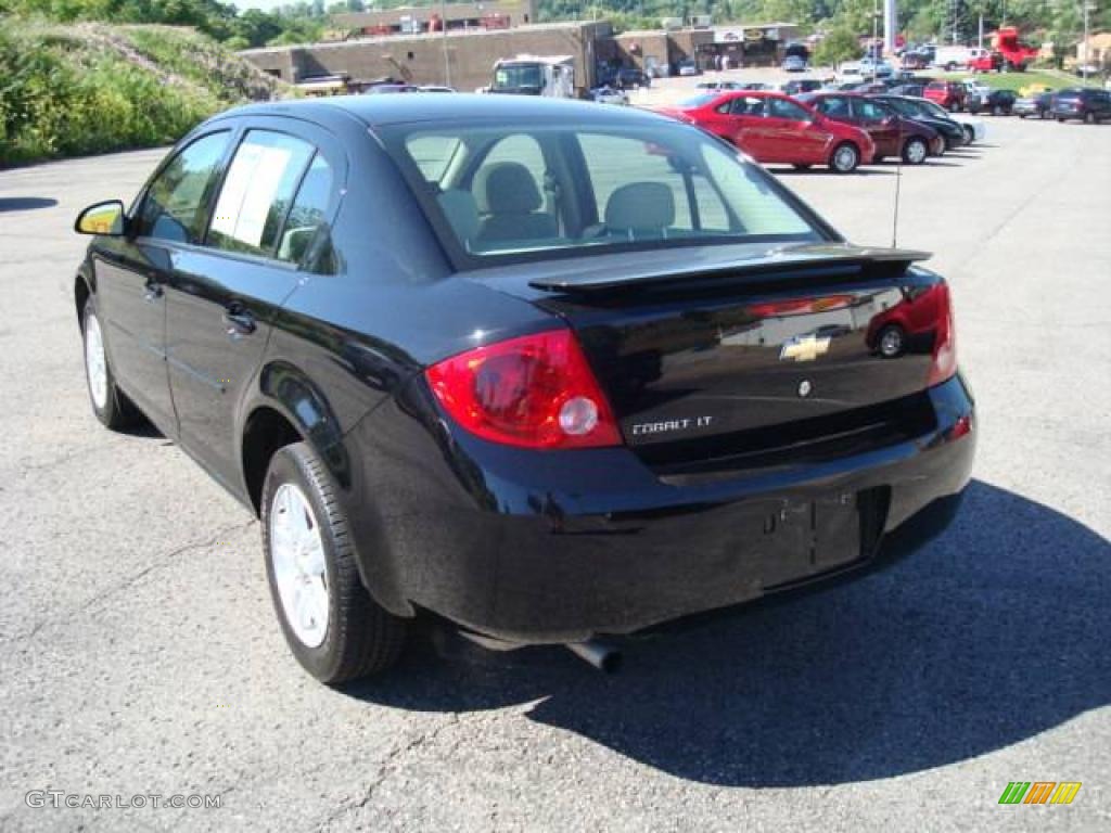 2007 Cobalt LT Sedan - Black / Gray photo #5