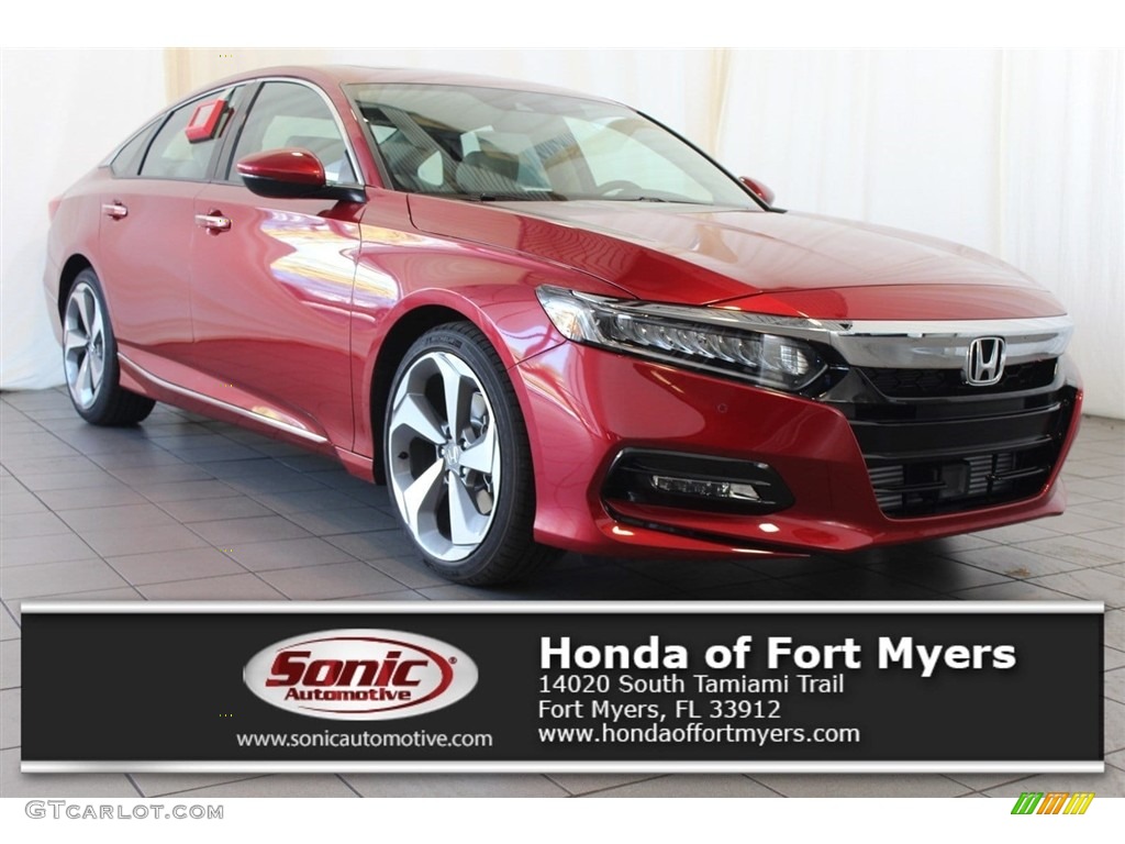 2018 Accord Touring Sedan - Radiant Red Metallic / Ivory photo #1