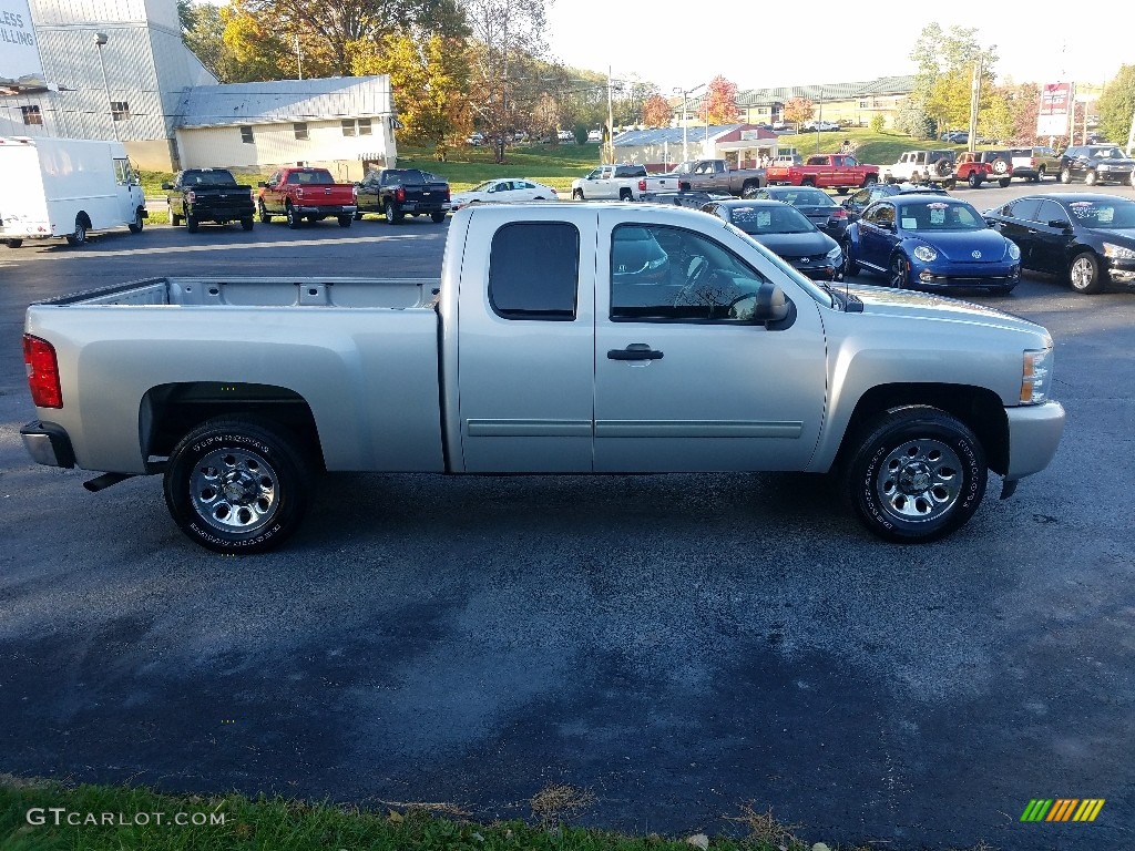 2011 Silverado 1500 LS Extended Cab - Sheer Silver Metallic / Dark Titanium photo #8