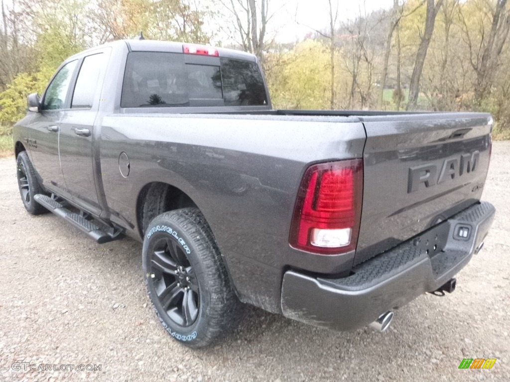 2018 1500 Sport Quad Cab 4x4 - Granite Crystal Metallic / Black photo #3