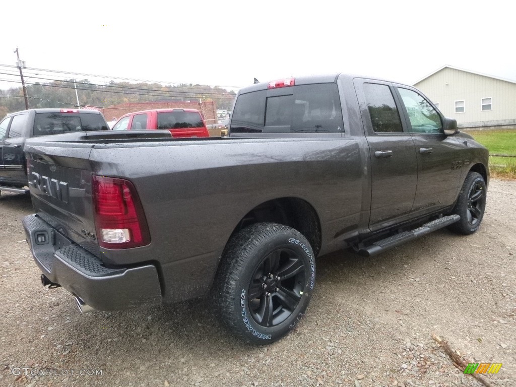 2018 1500 Sport Quad Cab 4x4 - Granite Crystal Metallic / Black photo #5