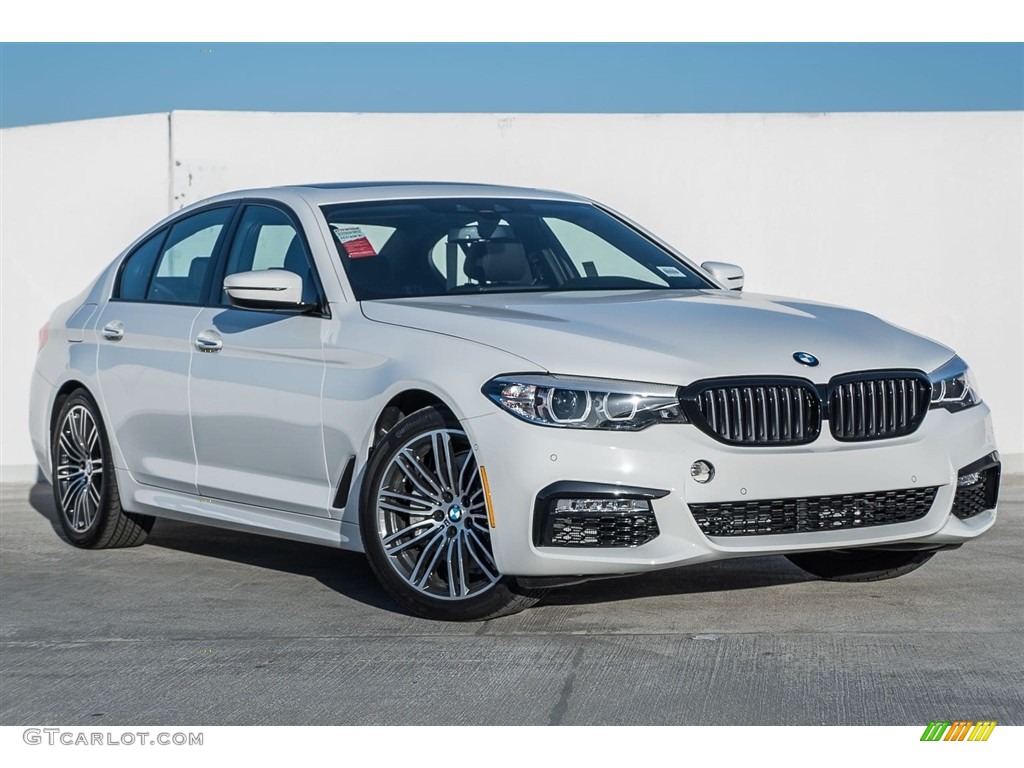 Alpine White 2018 BMW 5 Series 540i Sedan Exterior Photo #123700370