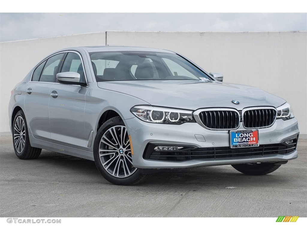 2018 5 Series 530i Sedan - Glacier Silver Metallic / Black photo #12