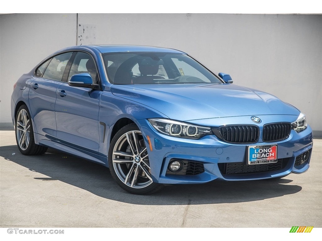 Estoril Blue Metallic 2018 BMW 4 Series 440i Gran Coupe Exterior Photo #123701303