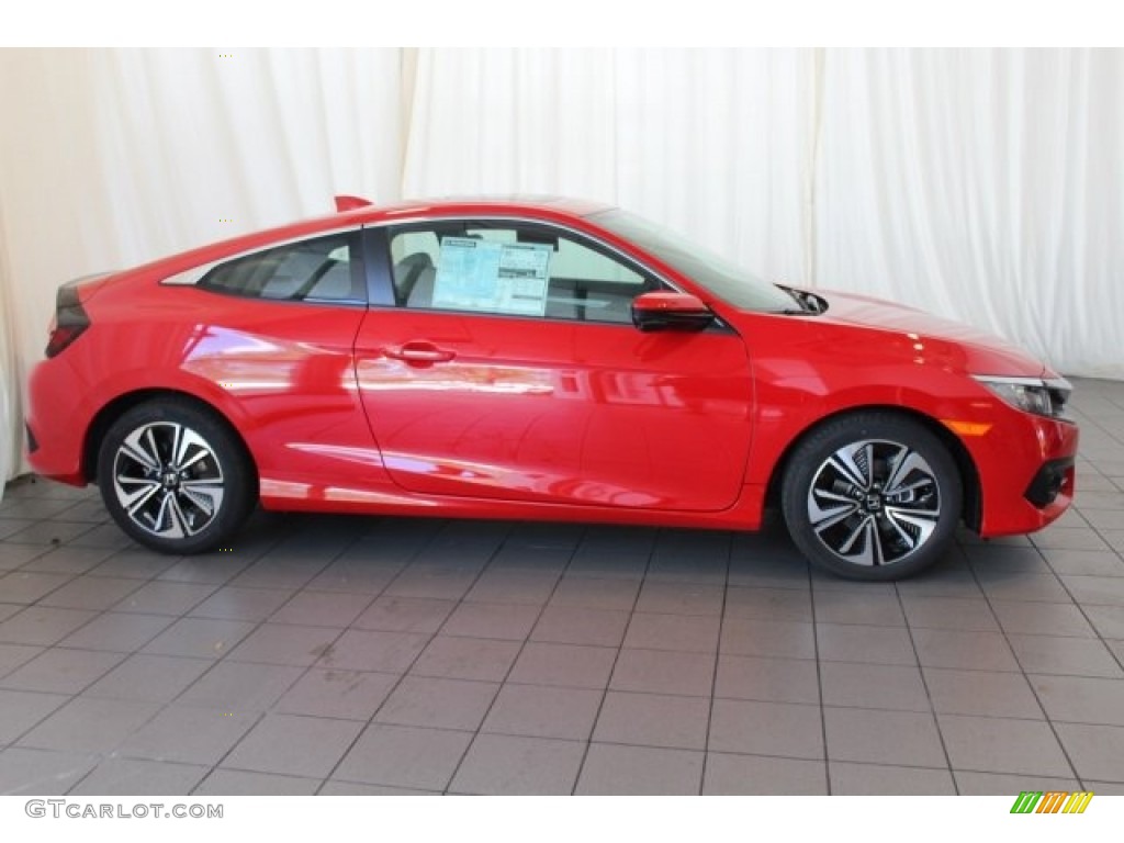 San Marino Red 2018 Honda Civic EX-L Coupe Exterior Photo #123702320