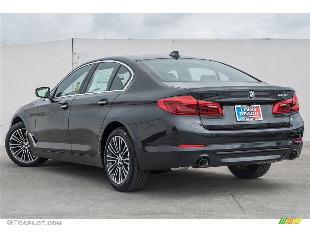 2018 5 Series 530i Sedan - Dark Graphite Metallic / Black photo #3