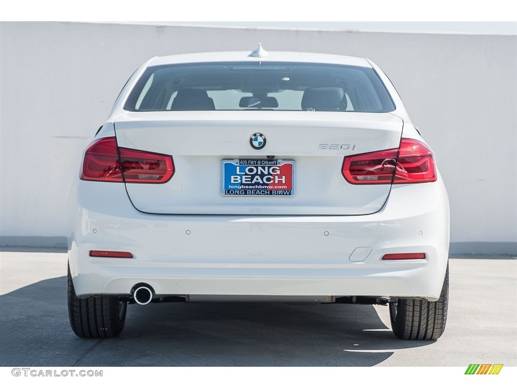 2018 3 Series 320i Sedan - Alpine White / Black photo #4