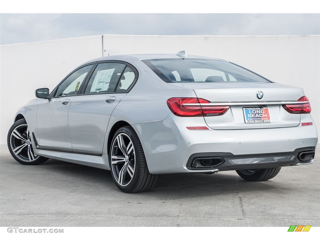 2018 7 Series 740i Sedan - Glacier Silver Metallic / Black photo #4