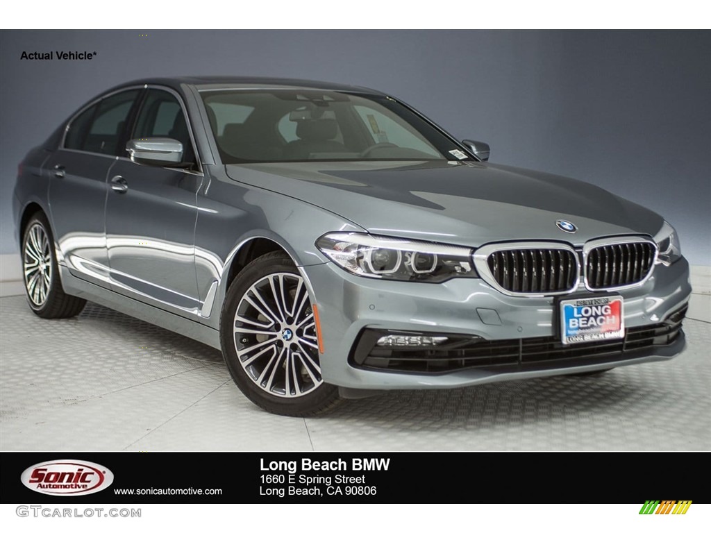 2018 5 Series 530i Sedan - Bluestone Metallic / Black photo #1