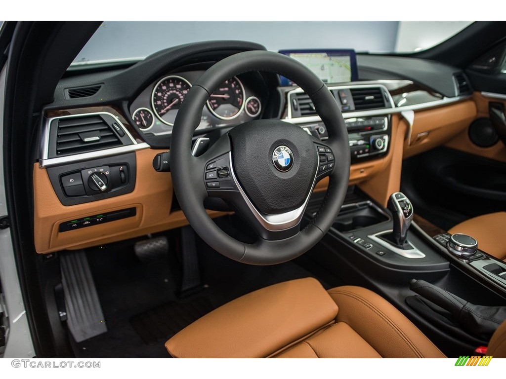 2018 BMW 4 Series 440i Convertible Cognac Dashboard Photo #123704777