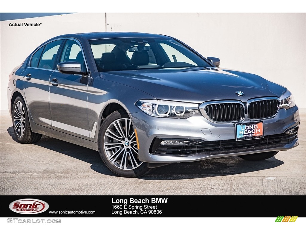 2018 5 Series 530i Sedan - Bluestone Metallic / Black photo #1