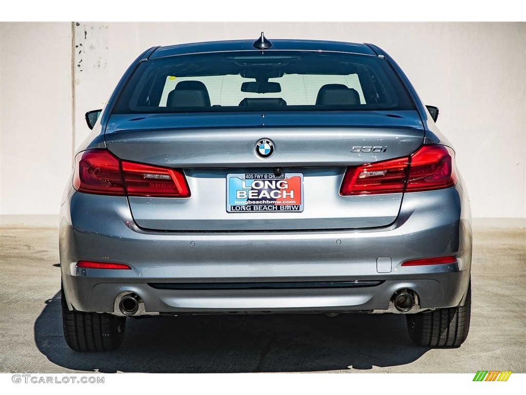 2018 5 Series 530i Sedan - Bluestone Metallic / Black photo #4