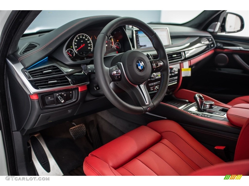 2017 BMW X5 M xDrive Mugello Red Dashboard Photo #123705314