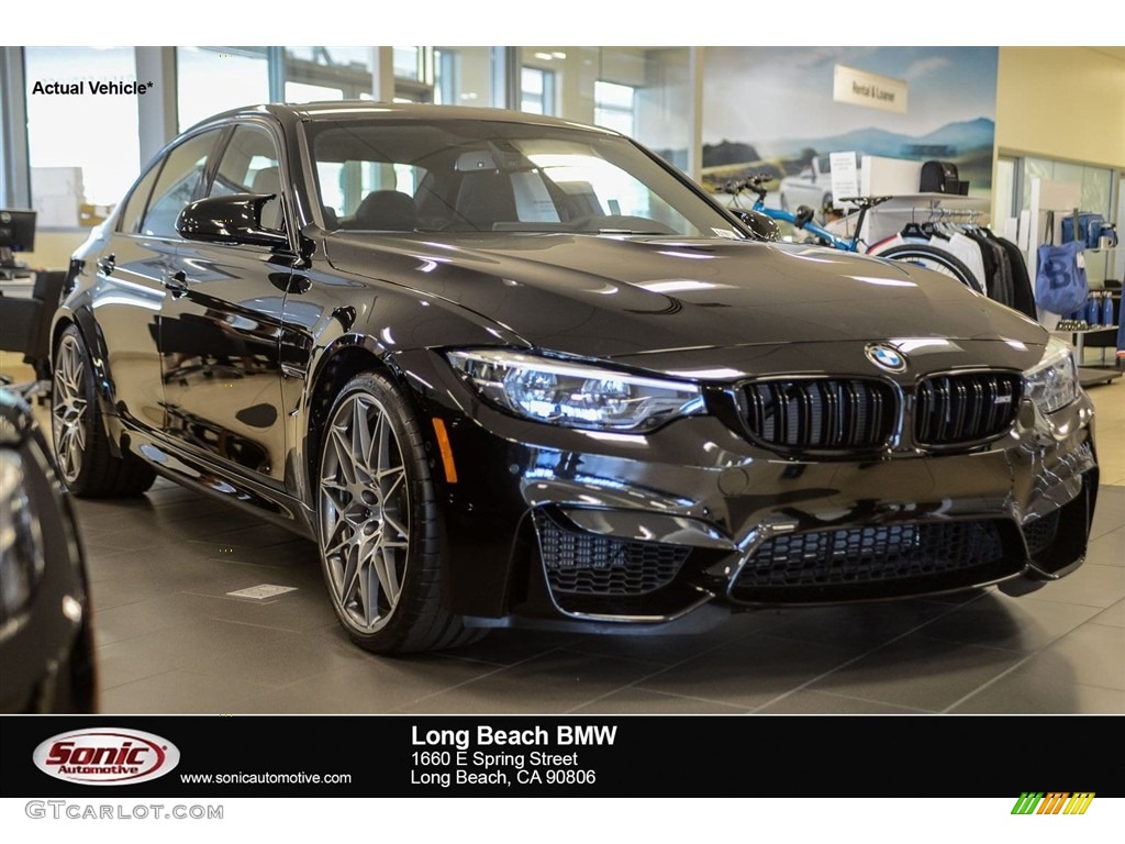 2018 M3 Sedan - Black Sapphire Metallic / Black photo #1