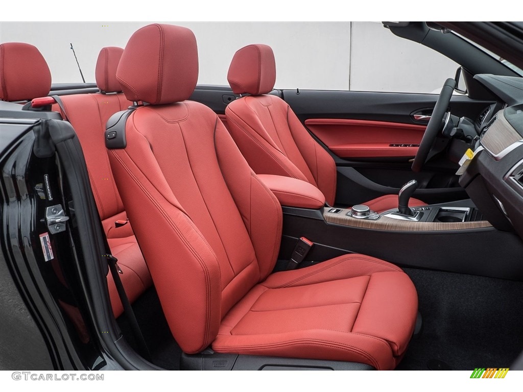 Coral Red Interior 2018 BMW 2 Series M240i Convertible Photo #123706400