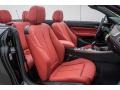Coral Red 2018 BMW 2 Series M240i Convertible Interior Color