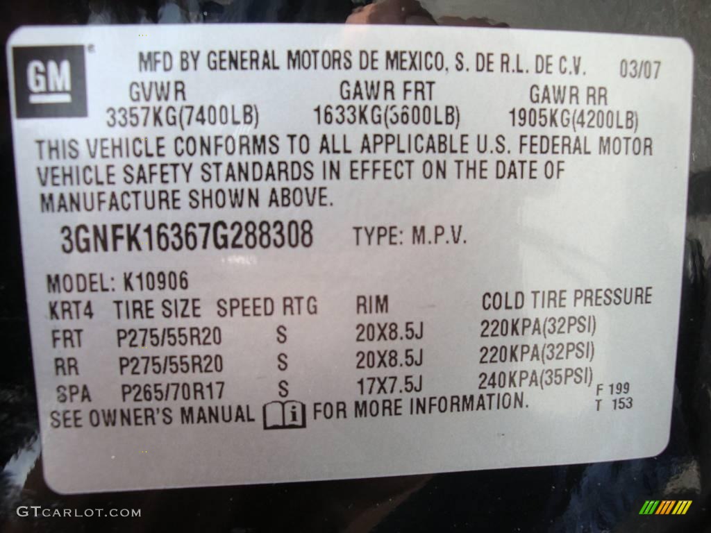 2007 Suburban 1500 LTZ 4x4 - Black / Ebony photo #36